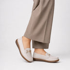 2025 New Spring /summer Women Flats Genuine Leather Moccasins Handmade Comforty Fashion Sneakers Mom nurse Flats Soft Walking (Copie) (Copie)