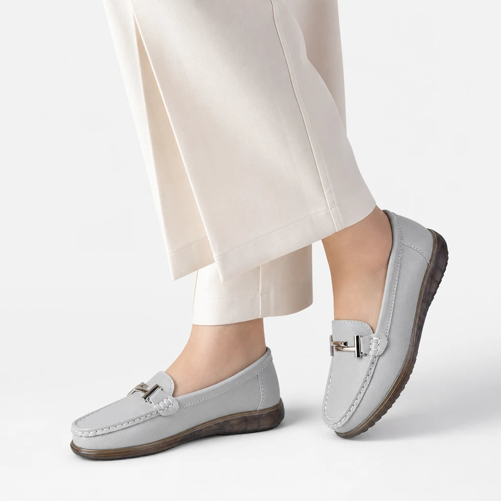 2025 New Spring /summer Women Flats Genuine Leather Moccasins Handmade Comforty Fashion Sneakers Mom nurse Flats Soft Walking (Copie)