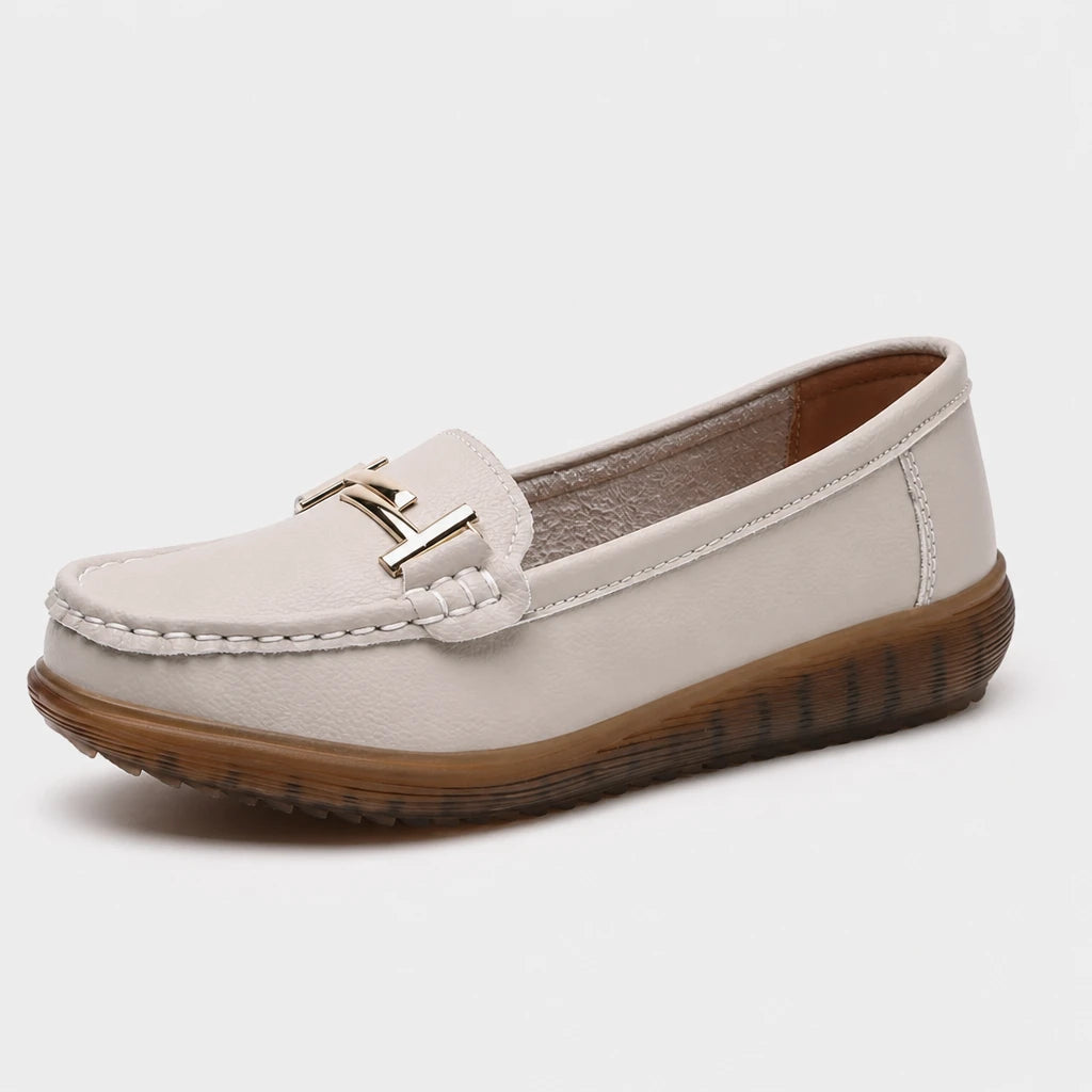 2025 New Spring /summer Women Flats Genuine Leather Moccasins Handmade Comforty Fashion Sneakers Mom nurse Flats Soft Walking (Copie) (Copie)