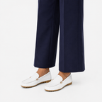 Mocassin Caoutchouc Blanc