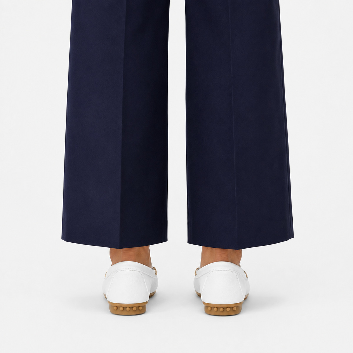 Mocassin Caoutchouc Blanc