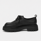 Mocassin Noir Femme Plateforme