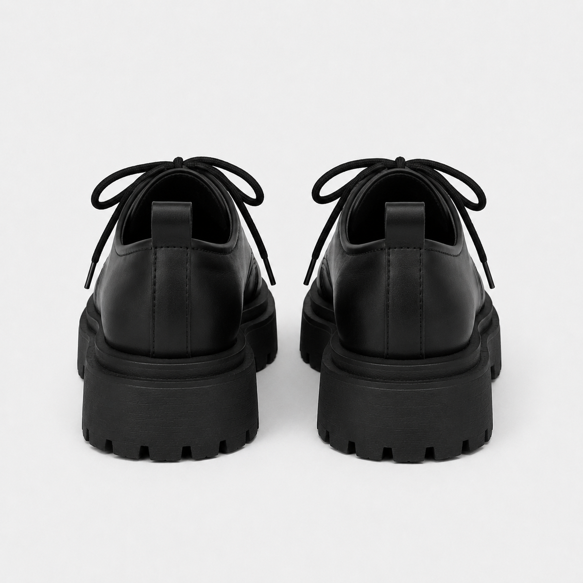 Mocassin Noir Femme Plateforme