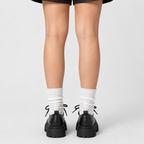 Mocassin Noir Femme Plateforme