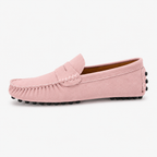 Mocassin Croûte De Cuir Rose