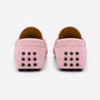 Mocassin Croûte De Cuir Rose