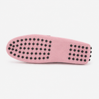 Mocassin Croûte De Cuir Rose