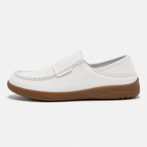Chaussures Mocassins Femme Bout Large Style Pieds Nus