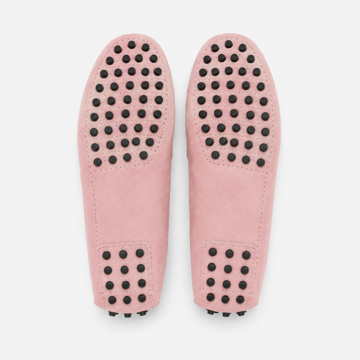 Mocassin Rose Cuir Véritable