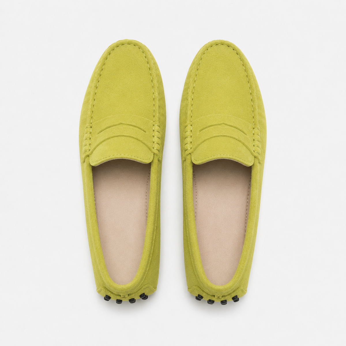 Mocassin Cuir De Vache Sans Lacets