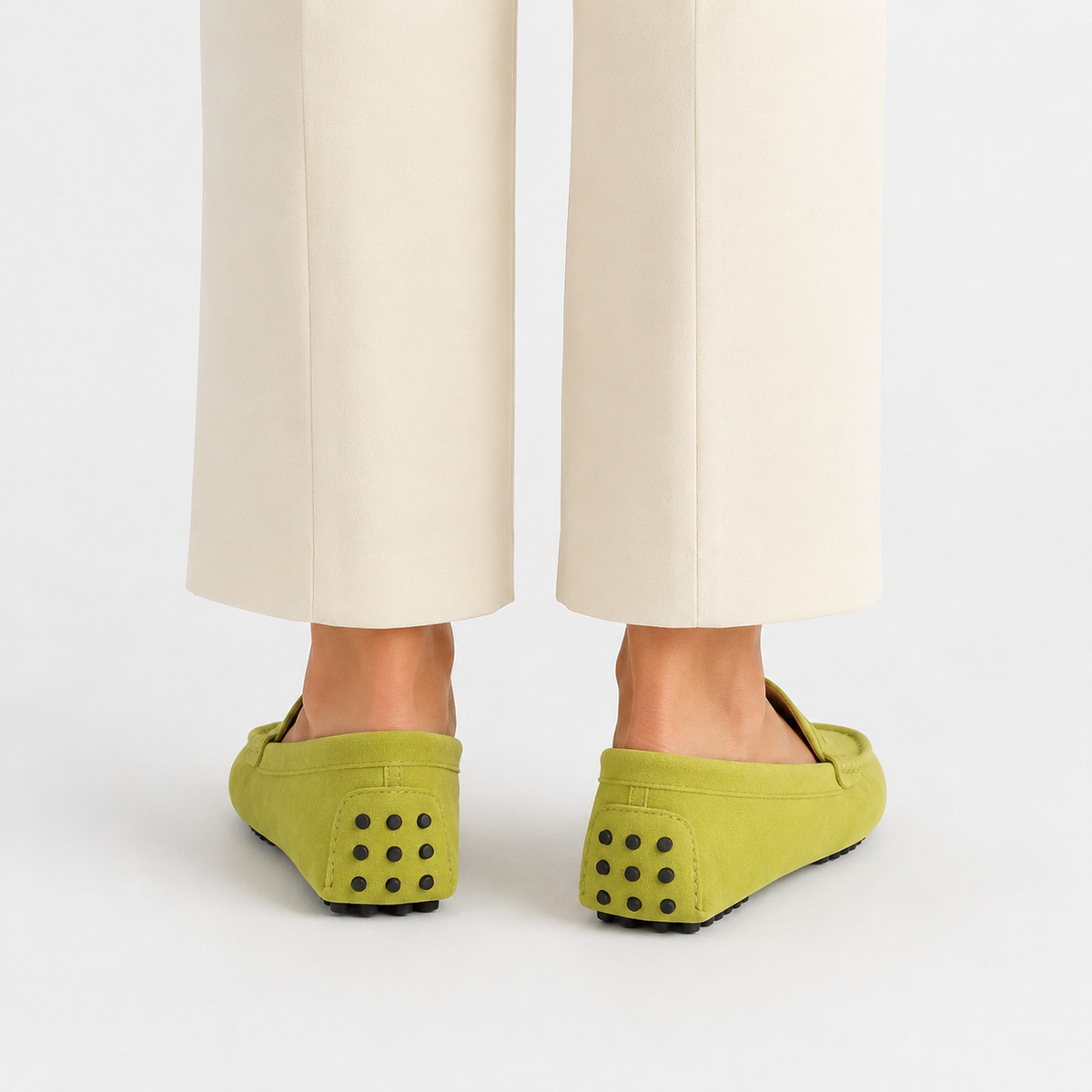 Mocassin Cuir De Vache Sans Lacets
