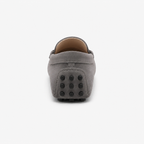 Mocassin Gris Cuir De Vache