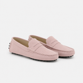 Mocassin Semelle En Caoutchouc Cuir De Vache Véritable