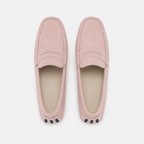 Mocassin Semelle En Caoutchouc Cuir De Vache Véritable