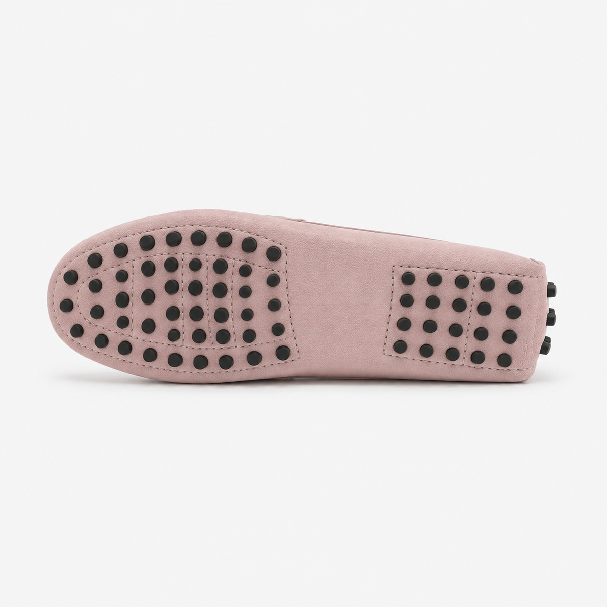 Mocassin Semelle En Caoutchouc Cuir De Vache Véritable