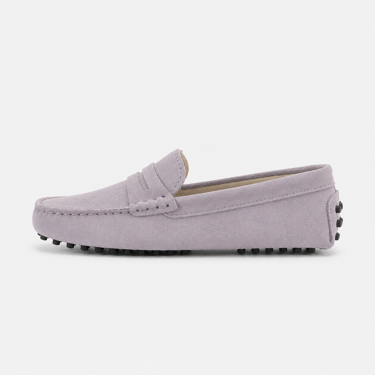 Mocassin Cuir Véritable Sans Lacets