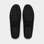 Mocassin Noir En Cuir De Vache