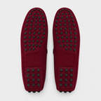Mocassin Cuir De Vache Bordeaux