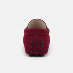 Mocassin Cuir De Vache Bordeaux