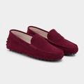 Mocassin Cuir De Vache Bordeaux