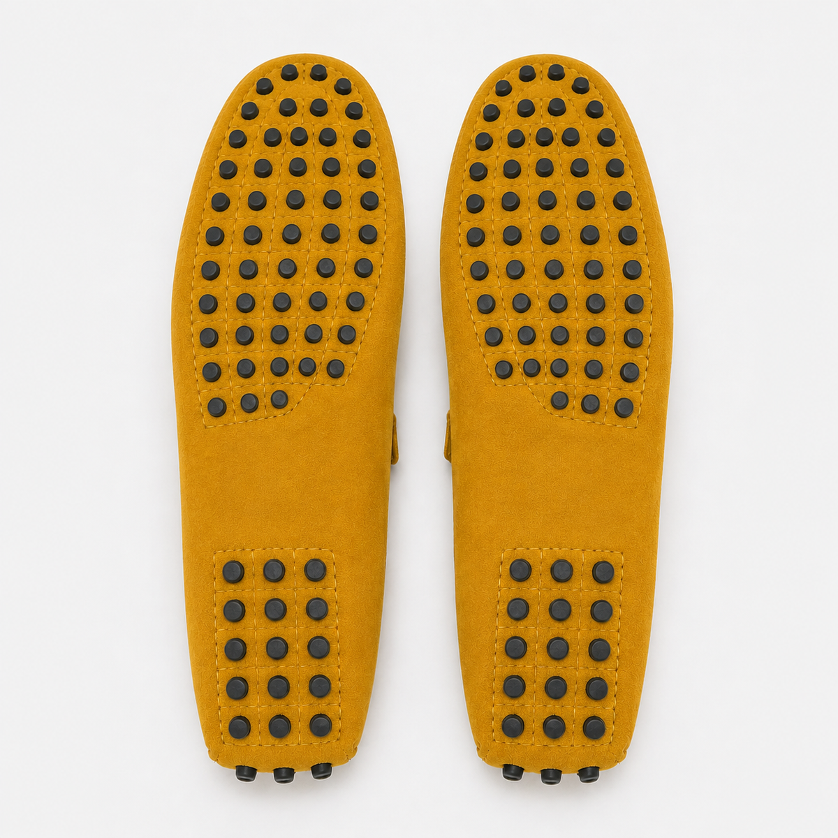 Mocassin Jaune Moutarde Cuir De Vache