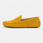 Mocassin Jaune Moutarde Cuir De Vache