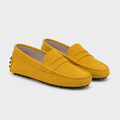 Mocassin Jaune Moutarde Cuir De Vache