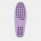 Mocassin Lilas Cuir De Vache