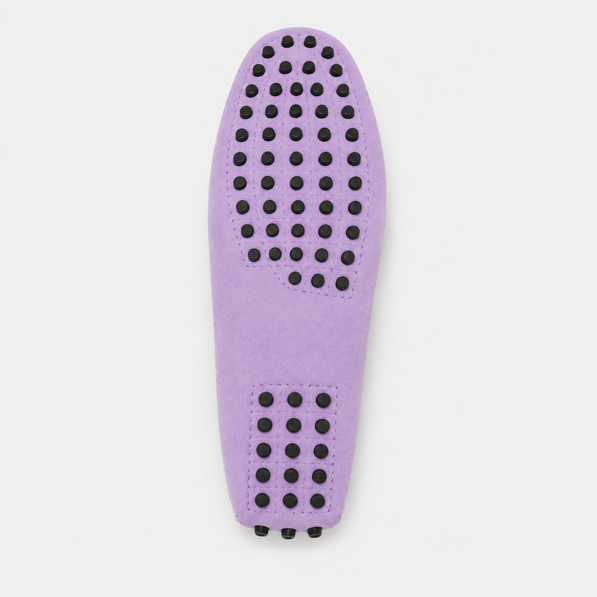 Mocassin Lilas Cuir De Vache