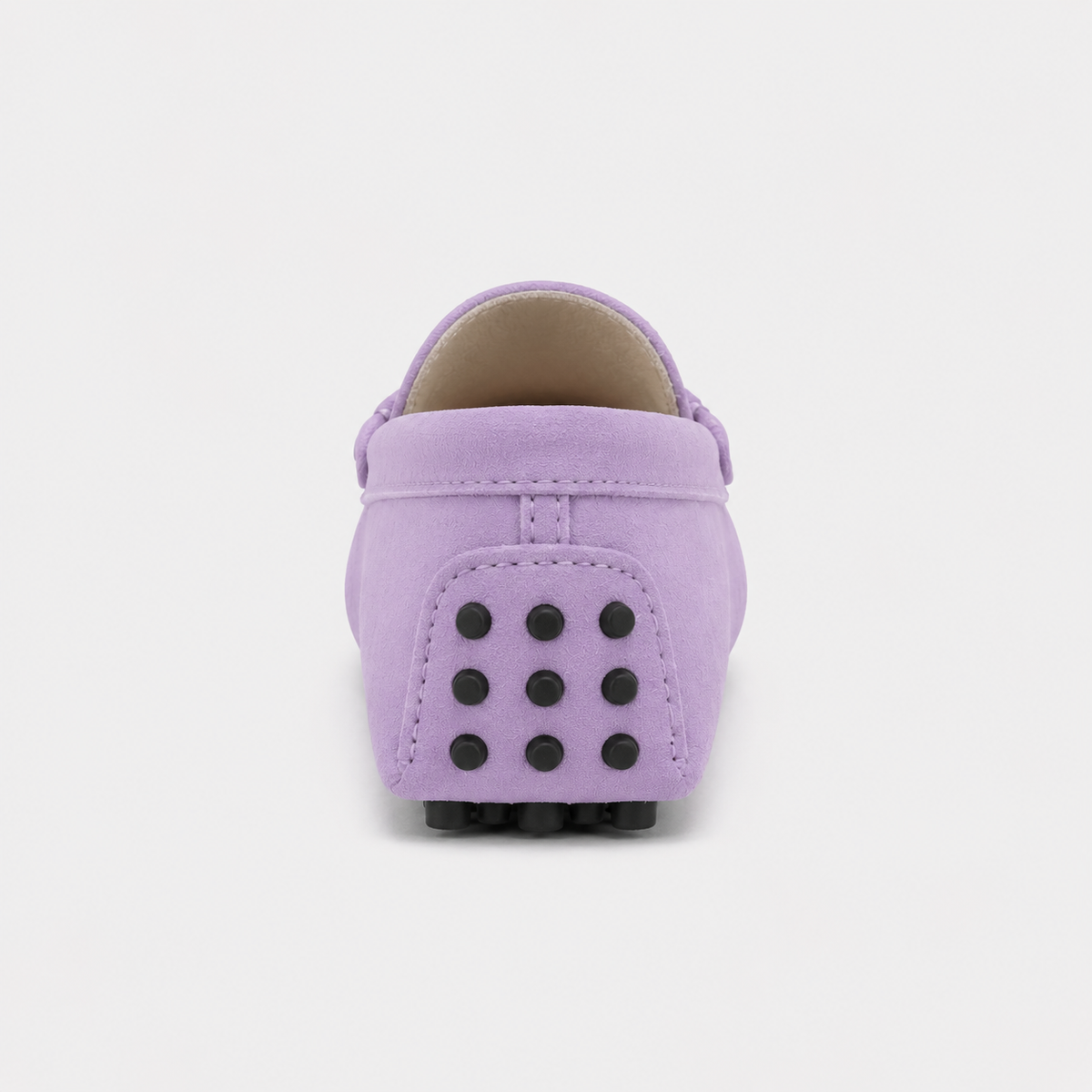 Mocassin Lilas Cuir De Vache