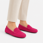 Mocassin Caoutchouc Cuir De Vache