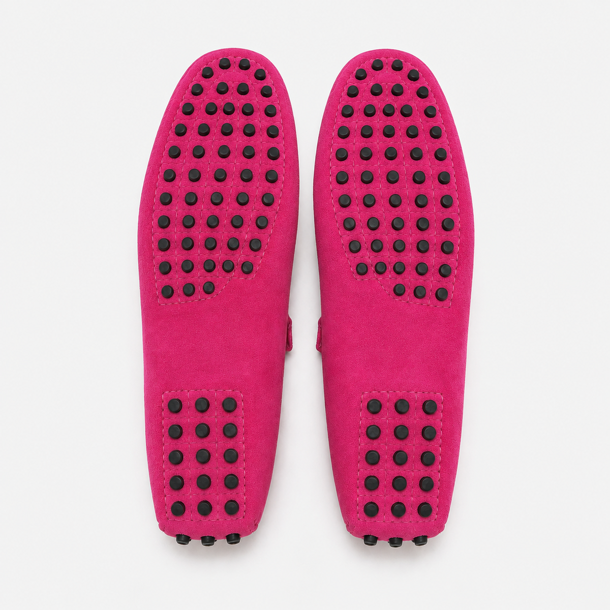Mocassin Caoutchouc Cuir De Vache