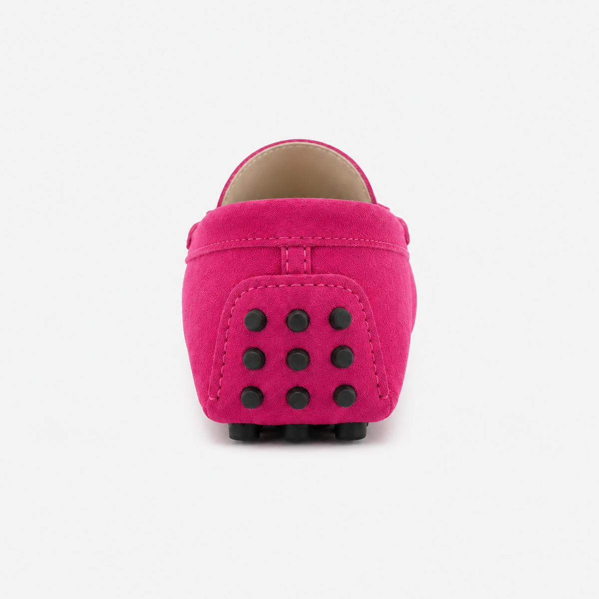 Mocassin Caoutchouc Cuir De Vache