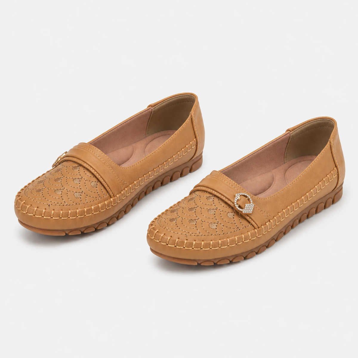 Mocassin TPR À Enfiler Broderie