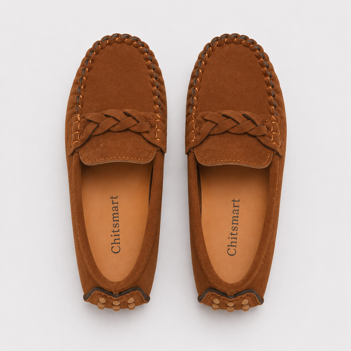 Mocassin Marron À Enfiler