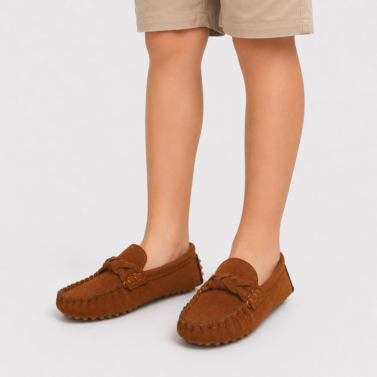 Mocassin Marron À Enfiler