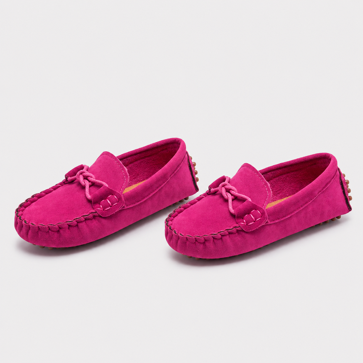 Mocassins Toutes Saisons Fuchsia À Enfiler