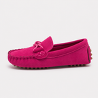 Mocassins Toutes Saisons Fuchsia À Enfiler