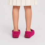 Mocassins Toutes Saisons Fuchsia À Enfiler