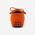 Mocassin Cuir De Vache Orange