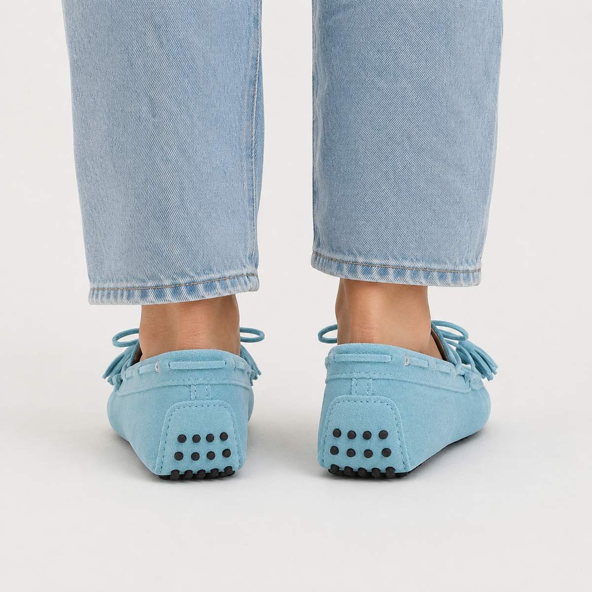 Mocassin Cuir Bovin Véritable À Enfiler