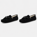 Mocassin Semelle Extérieure En Caoutchouc Cuir Véritable