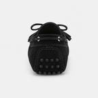 Mocassin Semelle Extérieure En Caoutchouc Cuir Véritable
