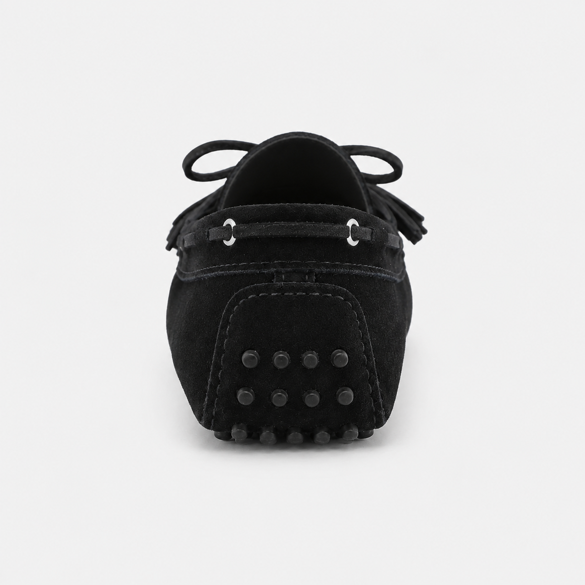 Mocassin Semelle Extérieure En Caoutchouc Cuir Véritable