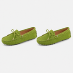 Mocassin Automne Cuir De Vache Véritable À Enfiler