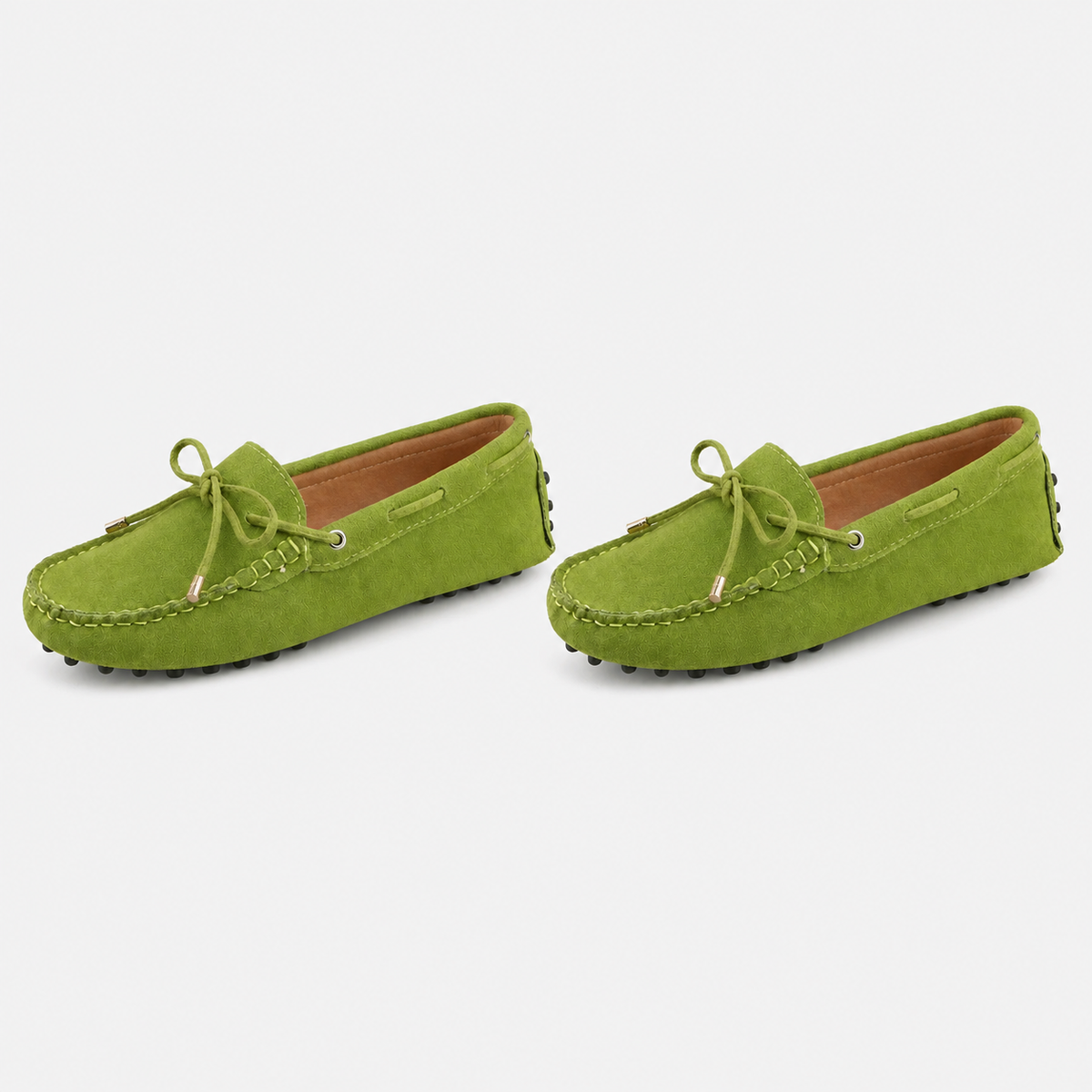 Mocassin Automne Cuir De Vache Véritable À Enfiler