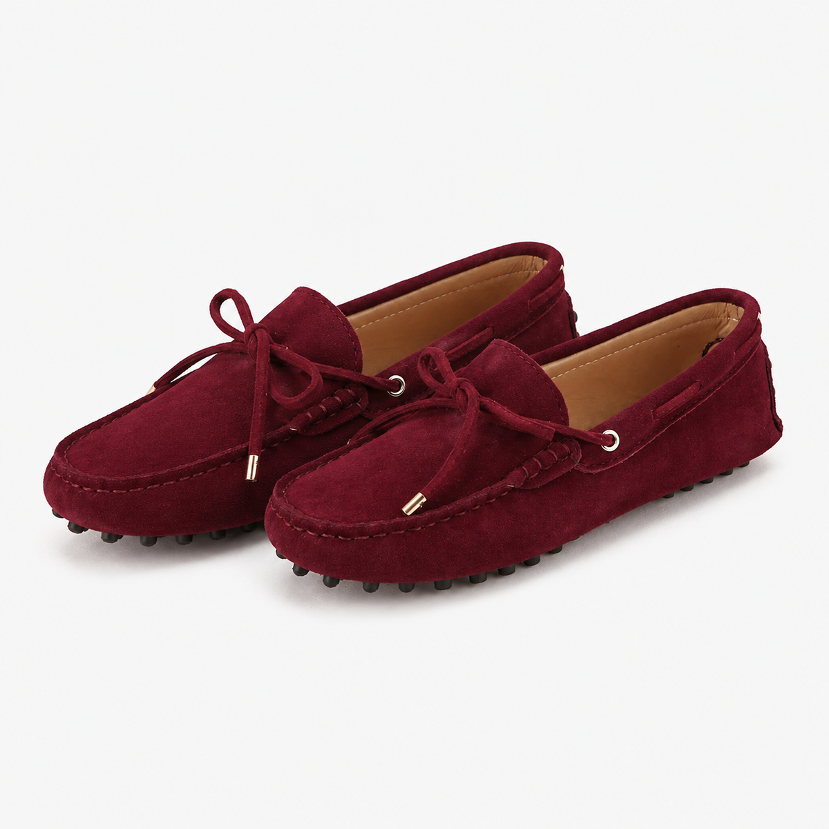 Mocassin Bordeaux Cuir De Vache