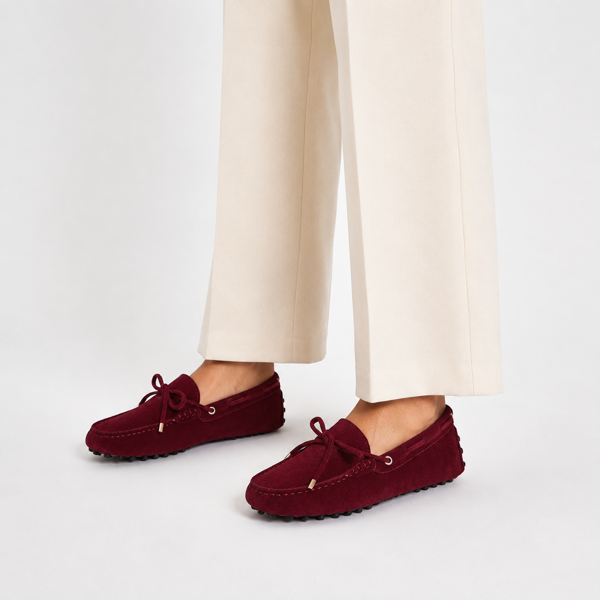 Mocassin Bordeaux Cuir De Vache