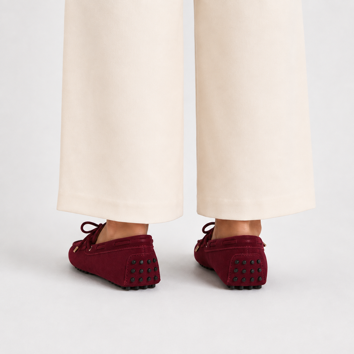 Mocassin Bordeaux Cuir De Vache