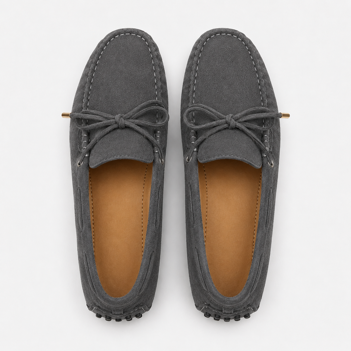 Mocassin Cuir Véritable De Vache À Enfiler
